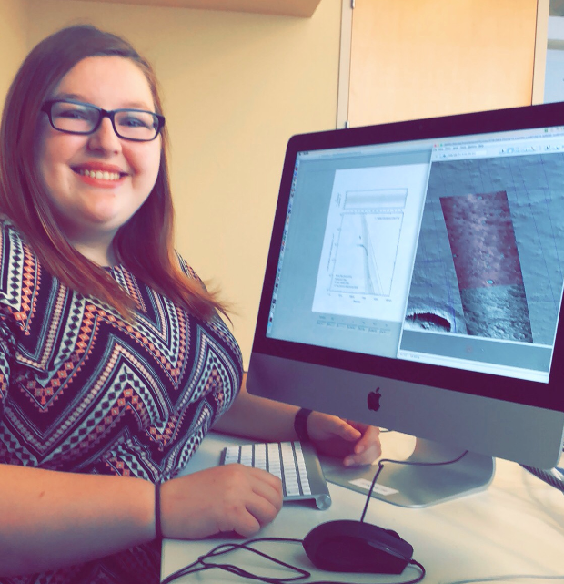 Undergrad Emily Shaver analyzes craters on Mars to better understand the history of erosion.
