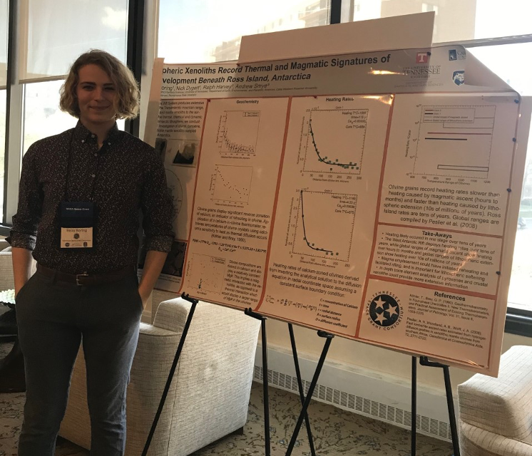 Beau Boring presents her research at the National Space Grant Consortium Meeting in Washington, D.C.